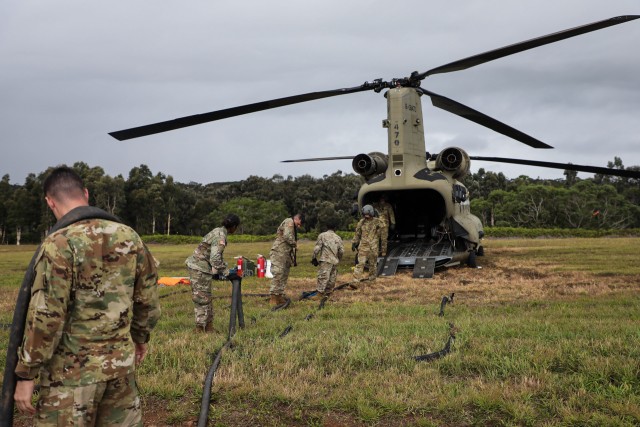 Aviation Brigade practices