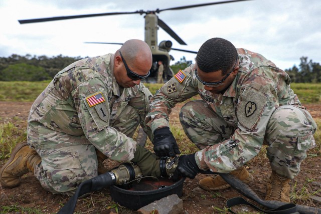 Aviation Brigade practices