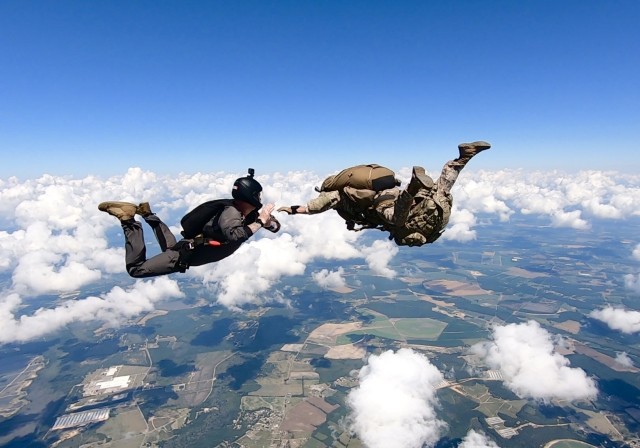 Airborne test jumpers apply risk reduction tests before equipment tests begin