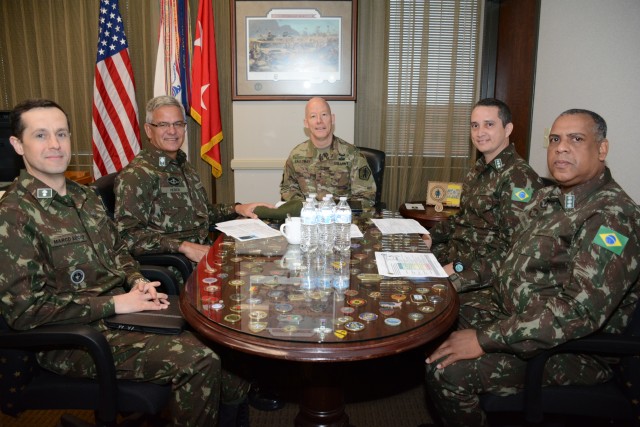 HRC, Brazilian army leaders discuss talent management
