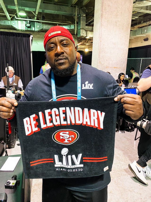 Carl Jones at the big game in Miami