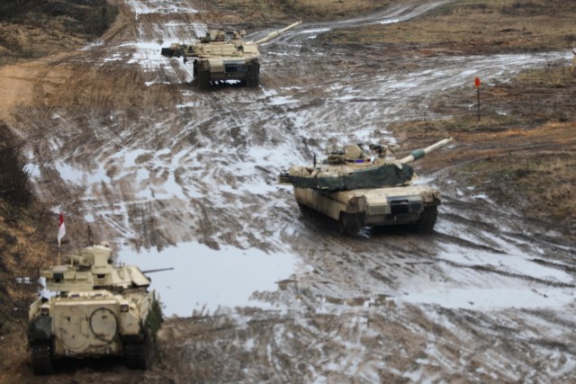 1-9 CAV Soldiers and European Allies Join Forces at CALFEX