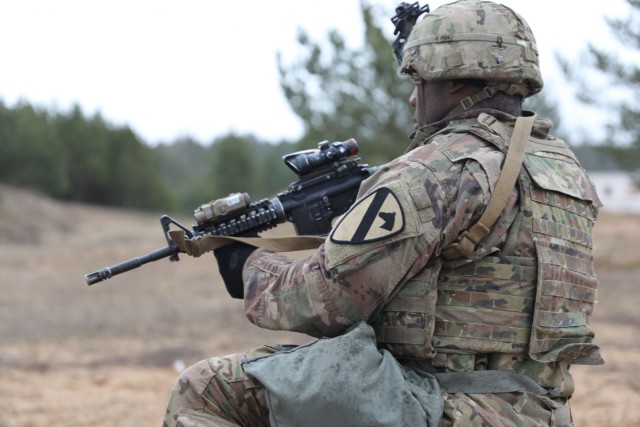 1st Battalion, 9th Cavalry Regiment Combined Arms Live Fire Exercise, Day One
