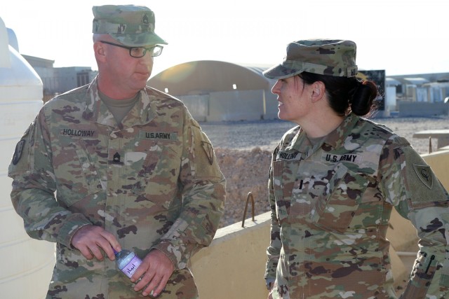 Holloways continue military, family tradition while deployed to Middle East