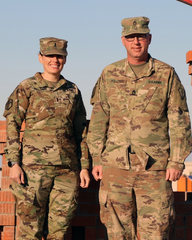 Holloways continue military, family tradition while deployed to Middle East