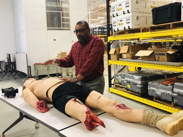 TC3X real-life mannequin with physical injuries as training aid