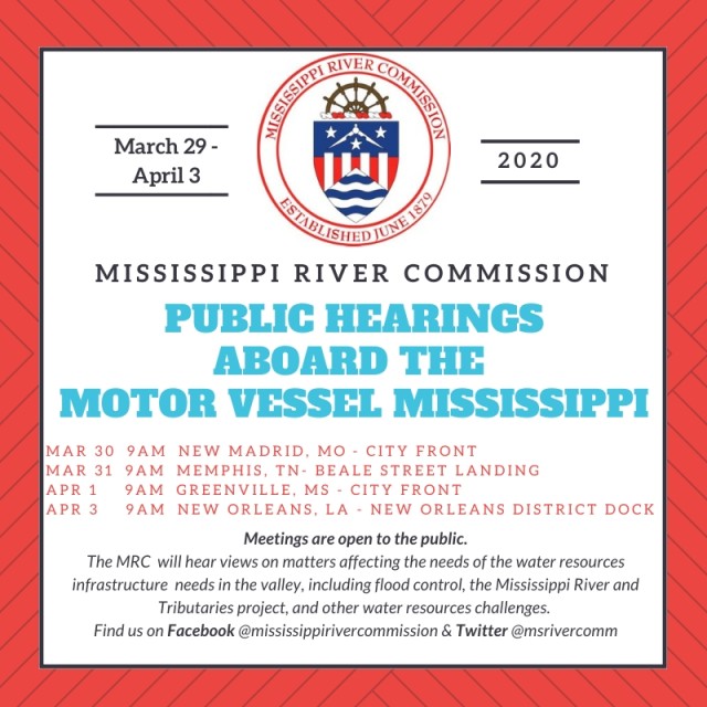 Mississippi River Commission schedules high-water inspection trip