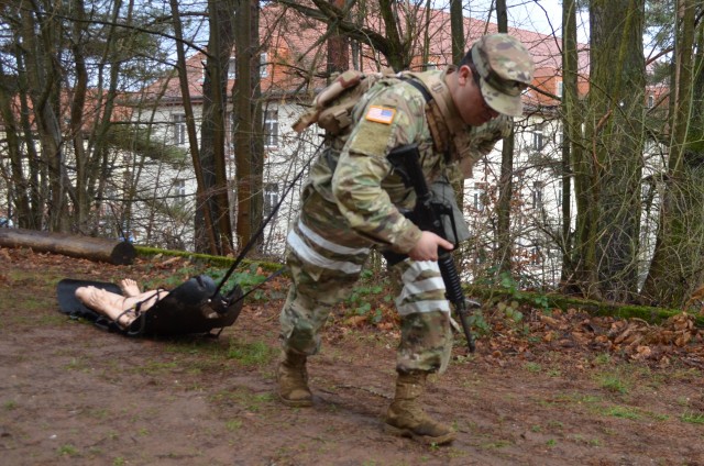 Public Health Command Europe Soldiers compete in Best Warrior Competition