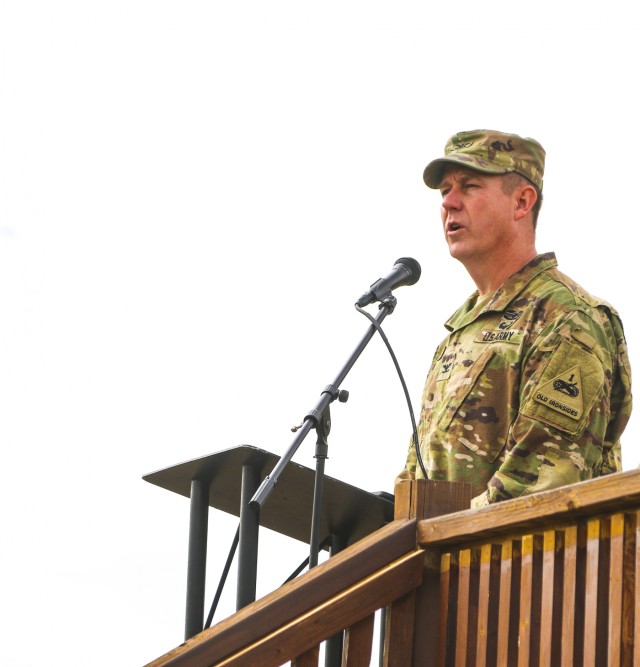 Iron Brigade colors casing ceremony