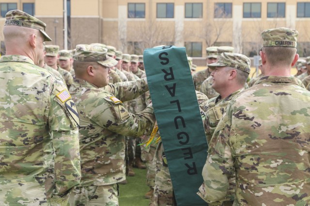 Iron Brigade colors casing ceremony