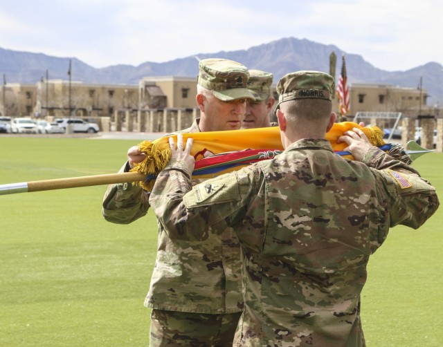 Iron Brigade colors casing ceremony