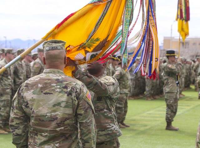 Iron Brigade colors casing ceremony