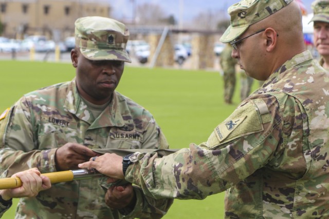 Iron Brigade colors casing ceremony