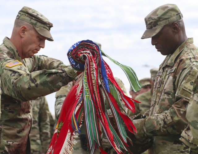 Iron Brigade colors casing ceremony