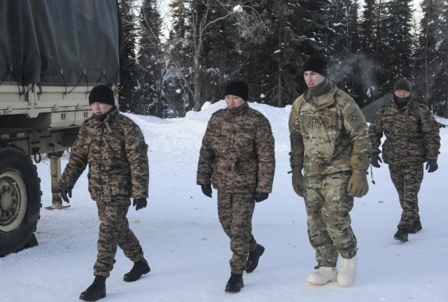 Alaska Guard trains in arctic survival, M17 pistol