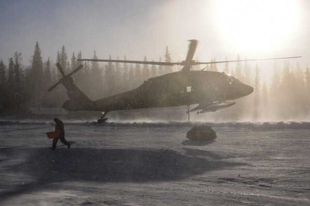 Alaska Guard trains in arctic survival, M17 pistol