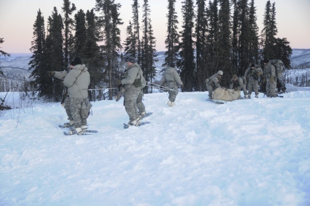 Alaska Guard trains in arctic survival, M17 pistol