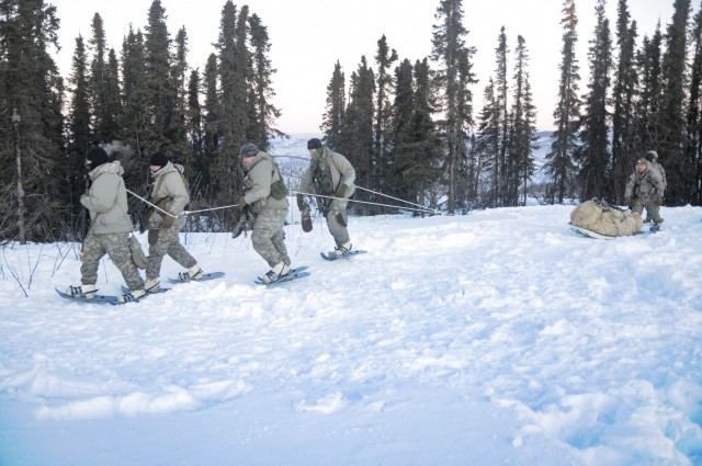 Alaska Guard trains in arctic survival, M17 pistol