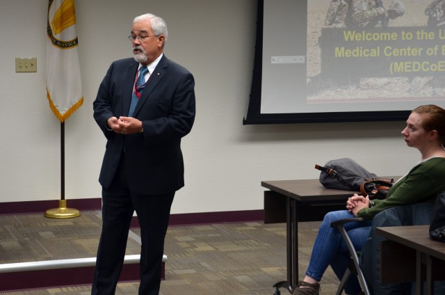 Mr. Jay Harmon, Deputy to the Commanding General, U.S. Army Medical Center of Excellence, hosted a visit from the Alamo Federal Executive Board.