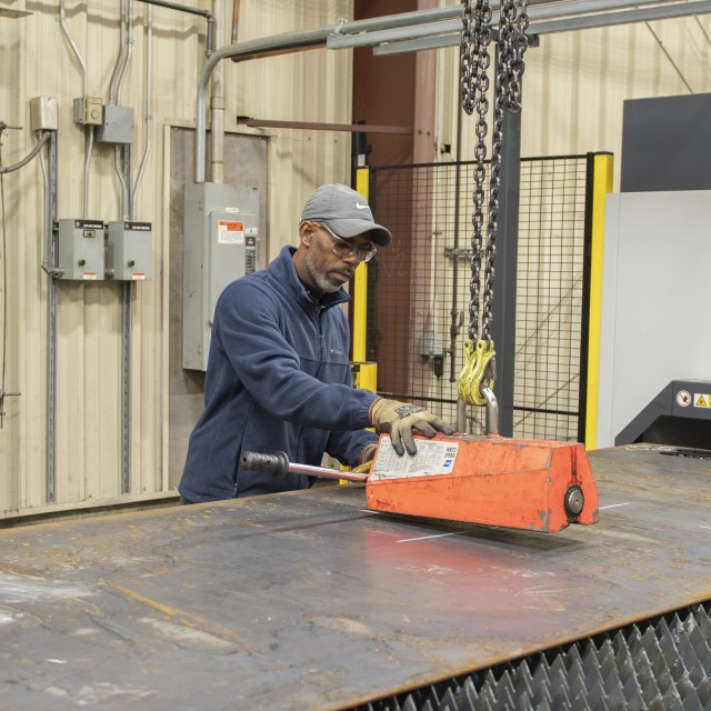 Laser cutting machine speeds production