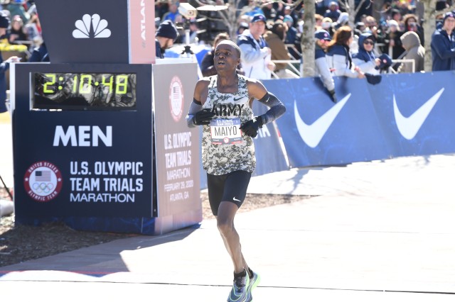 Soldier-athletes finish top five at marathon Olympic trials