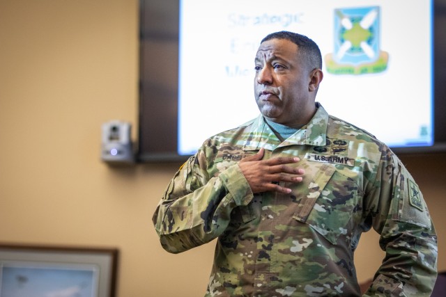 Finance & Comptroller Sergeant Major Speaks at Fort Bragg