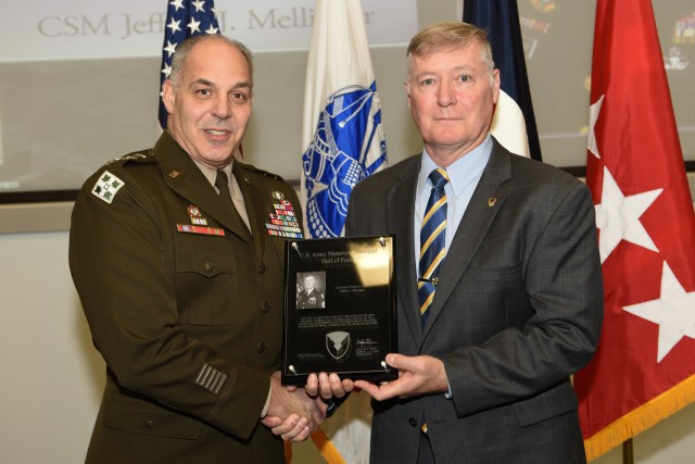 HALL OF FAME INDUCTEE CSM MELLINGER HONORED