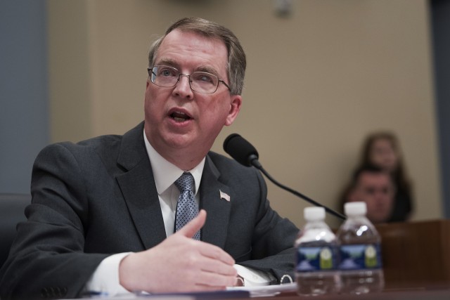 Deputy Defense Secretary David L. Norquist provides testimony to the House Budget Committee about the Defense Department's fiscal year 2021 budget request in Washington, March 10, 2020.