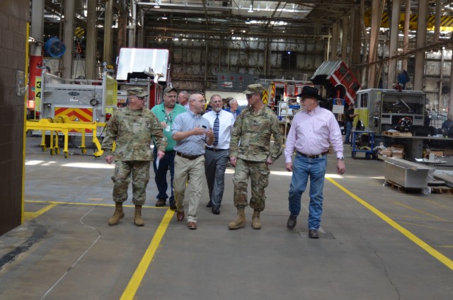 Mitchell tours Red River