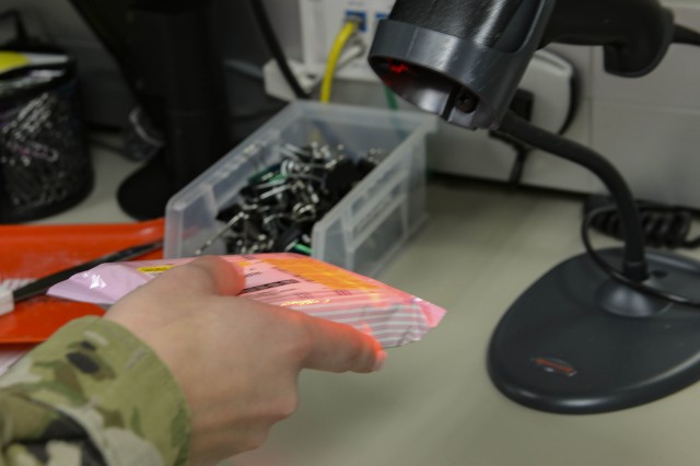 Maj. Andrea Russell, 9th Medical Group pharmacy element chief, checks out a birth control subscription, Oct. 10, 2019, at Beale Air Force Base, California. The birth control clinic at Beale is the only walk-up birth control clinic in the...