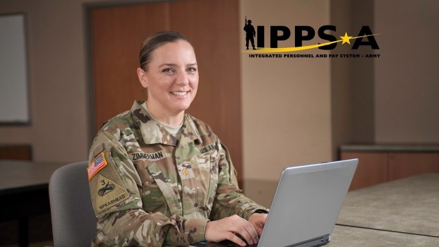 Maj. Sherri Zimmerman, Integrated Personnel and Pay System – Army (IPPS-A) Requirements and Data Branch lead works on organizing data in IPPS-A.
...