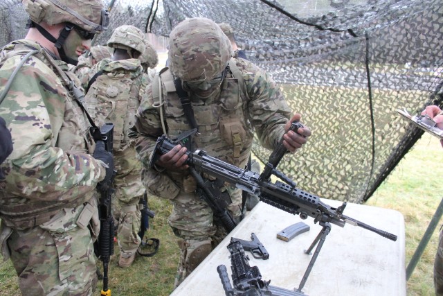 U.S. Sustainment Soldiers, assigned to the 2d Regimental Support Squadron, 2d Cavalry Regiment, compete in the regimental Best Sustainer Competition in Vilseck, Germany, March 10, 2020.  The Soldiers planned, resourced and hosted the inaugural...