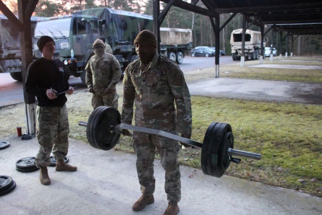 U.S. Soldiers, assigned to the 2d Cavalry Regiment, compete in the regimental Best Sustainer Competition in Vilseck, Germany, March 10, 2020. The Soldiers planned, resourced and hosted the inaugural iteration of this competition, in which...