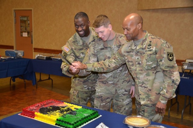 On Feb. 20, 2020, Lt. Gen. R. Scott Dingle, the Army Surgeon General, discussed what he learned from those who went before him and what Black History Month meant to him at the invitation of the 6th Medical Logistics Management Center (direct...