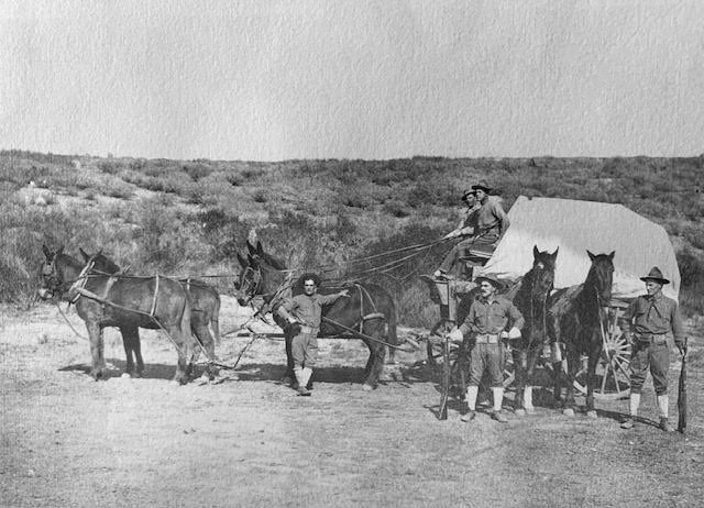 Gwyn De Amaral&#39;s great grandfather, a cavalryman returning tot he Presidio of Monterey.