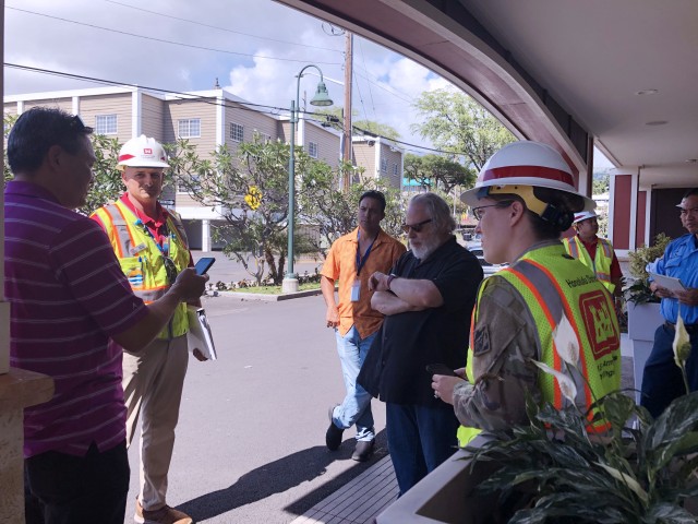 KAILUA-KONA, Hawaii (April 1, 2020) --  The U S. Army Corps of Engineers, Honolulu District team conducted five site assessments at various locations on the island of Hawaii for potential conversion to alternate care facilities in response to the COVID-19 Pandemic. Honolulu District is assisting the state and FEMA’s efforts with initial facility assessments at Hawaii locations.  (U.S. Army Corps of Engineers -Honolulu District photo by Meg Ryan)