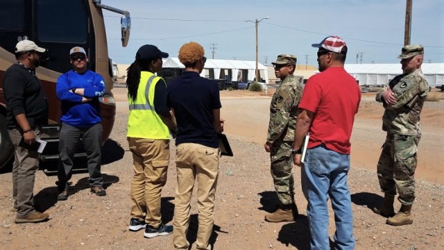 MICC-Fort Bliss team assists quarantine area setup