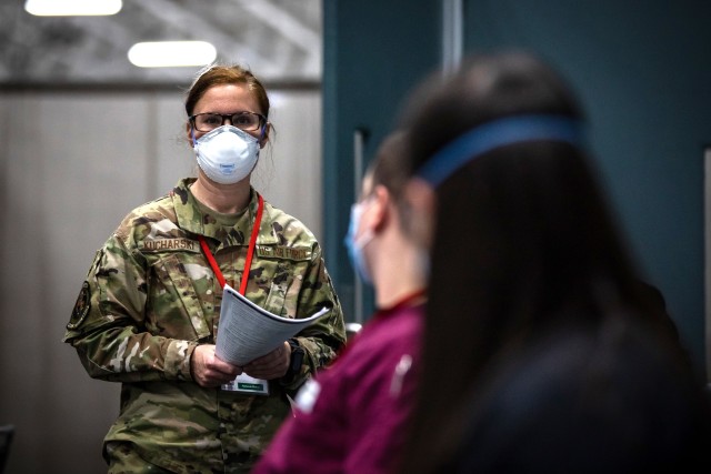 NJ Guard Task Force sets up medical station in Meadowlands