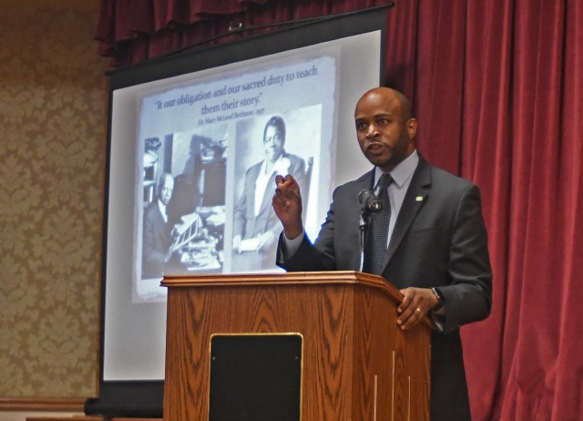 Dr. Bobby Donaldson, an associate professor of history at the University of South Carolina and guest speaker, told the stories of various civil rights movement figures and the impact they had on the movement during the 2020 African American and...