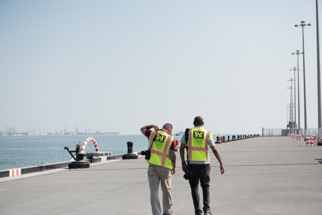 Corps of Engineers Middle East District completes the critical new $49.6 million steel and concrete pier project at the U.S. Navy base in Bahrain, enhancing the Navy’s operational readiness in the region.