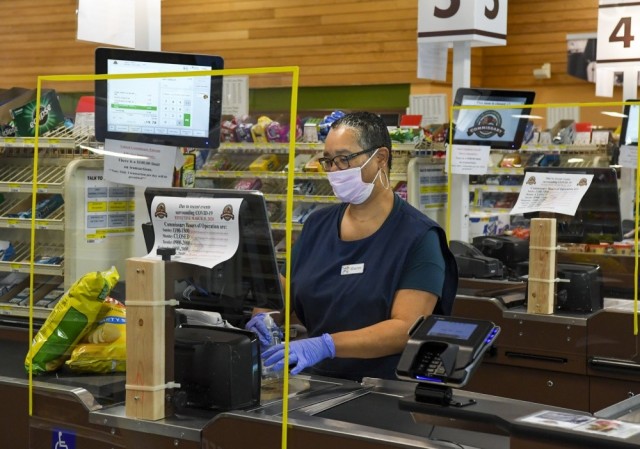 Face masks required on all commissary shoppers, employees