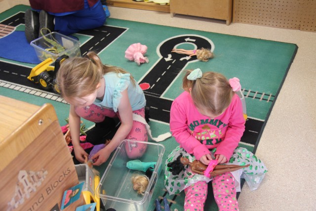 Students at the Child Development Center (CDC) play during free time March 17, 2020, at Fort McCoy, Wis. The CDC is Department of Defense certified and nationally accredited. (U.S. Army photo by Aimee Malone, Public Affairs Office, Fort McCoy, Wis.)