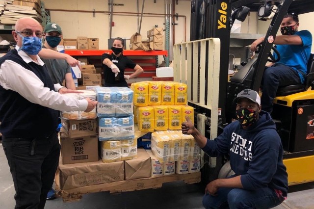 Director of the Fort Greely Commissary Mr. Ed Preston and his team of employees strive to keep the shelves stocked full of essential grocery items.