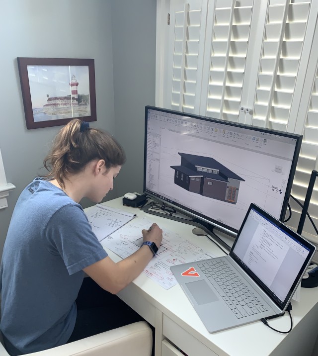 High school senior continues internship after schools closed