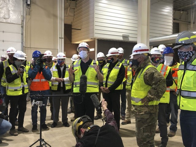 Colorado National Guard helps set up medical shelter