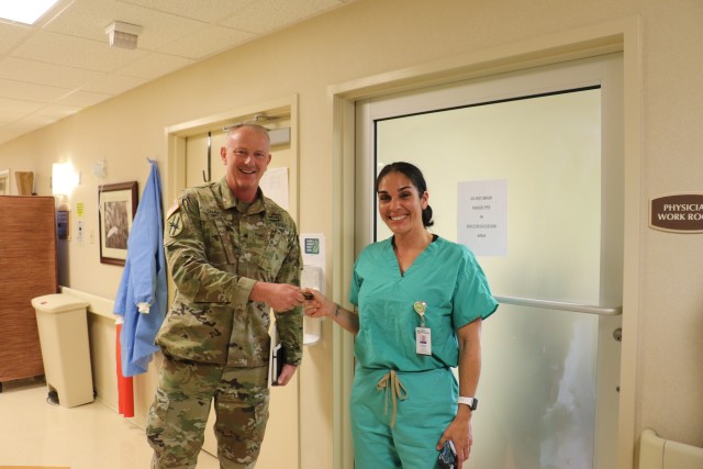 Mother, son serve at hospital as National Guard medics