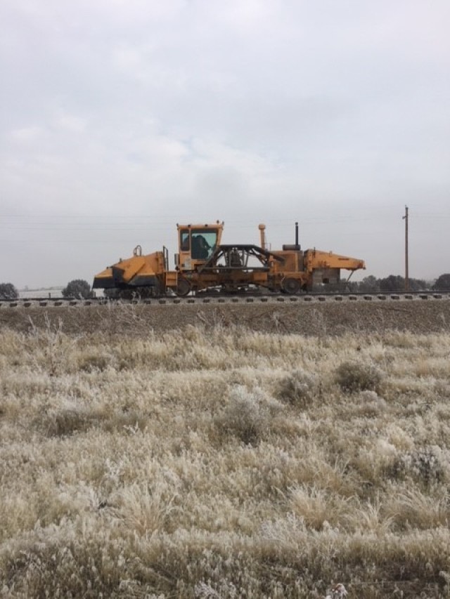 Tooele Army Depot rail line under repair.