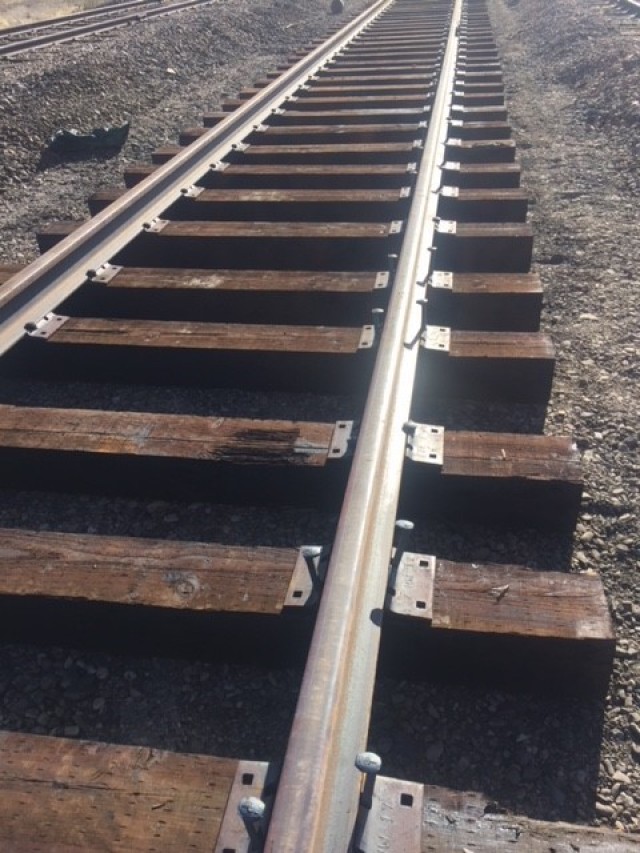 Tooele Army Depot rail line newly repaired.