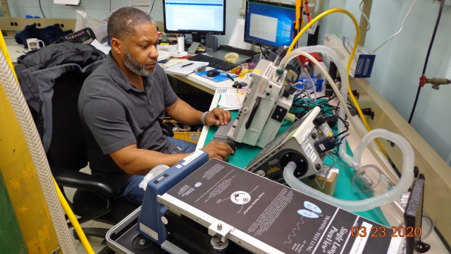 Inspecting a ventilator