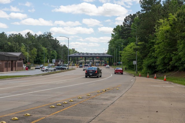 FORT BENNING, Ga. – Traffic approaches the main gate of Fort Benning April 24. Visits to the post for social, recreational or entertainment purposes have been banned since March to minimize the spread of COVID-19, but officials here are also...